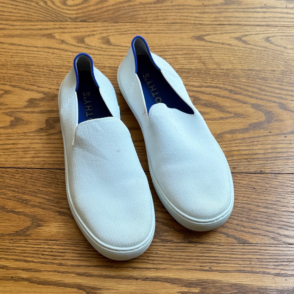 Rothy’s White Slip-On Shoes